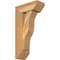 Ekena Millwork Funston Slat Rough Sawn Bracket w/ Offset Brace, Western Red Cedar, 6"W x 14"D x 26"H BKT0604X14X26FST06RWR - alternate 1